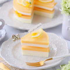 チーズケーキ/LIMIAごはんクラブ/sweets/LEMON/萌え断/レモン/... 🍋しましまレモンチーズケーキ

ホワイト…(2枚目)