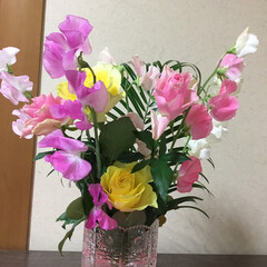お花大好き/花のある暮らし/季節の花 一月の切り花
ピンクが基調です(1枚目)
