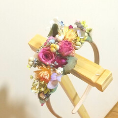 ヘアアクセサリー/七五三/雑貨/ハンドメイド/花 ♡カチューシャ
♡ドライフラワー
♡ハン…