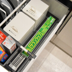 旭化成  サランラップ業務用 30X50 BOX  300939(シャンプー)を使ったクチコミ「30cmサイズのサランラップは
立てて収…」(1枚目)