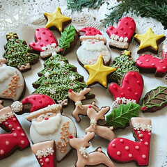 クリスマス/手作りクッキー/アイシングクッキー/クリスマス2019/リミアの冬暮らし/ハンドメイド (1枚目)