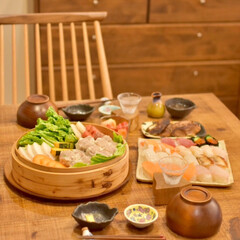 アラフォー夫婦/二人暮らし/日記/暮らし/晩ごはん/せいろ/... ある休日の家飲み楽ちんごはん。
夫の出…