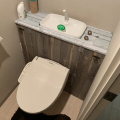 タンクレス風/棚/トイレ/DIY 以前製作したタンクレス風トイレです!
兄…