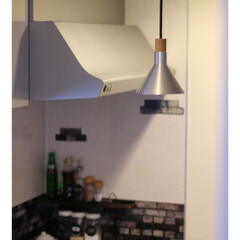 キッチン/住まい/暮らし/我が家の照明 ペンダントライトのデザインが気に入って、…(2枚目)