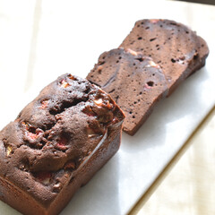 チョコレート/イチゴ/パウンドケーキ/お菓子作り ストロベリーショコラパウンドケーキ


…(3枚目)