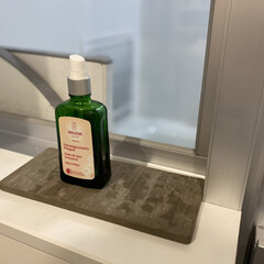Karari 珪藻土グラスドライヤー HO | アネスティ(除湿、乾燥剤)を使ったクチコミ「浴室に置きっぱなしにする物は厳選してます…」(1枚目)