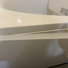 カモ井加工紙 マスキングテープ mt 1P マットホワイト | エムティー(マスキングテープ)を使ったクチコミ「浴室エプロンのマステを貼り替えました。
…」(1枚目)