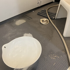オキシクリーン 1500g | グラフィコ(マルチクリーナー)を使ったクチコミ「月初掃除をしました。

浴室床をオキシ漬…」(1枚目)