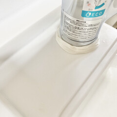 matsukiyo クエン酸 500g(その他洗剤)を使ったクチコミ「ついでに気になった水栓水垢。

キッチン…」(1枚目)