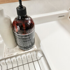 ドイツのフキンBLITZ 無地タイプ /(モップ、雑巾)を使ったクチコミ「キッチンシンクの洗剤を置いてる下にもBl…」(1枚目)