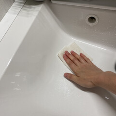 ドイツのフキン BLITZ / 普通郵便で(台所用洗剤)を使ったクチコミ「最近は洗面台をBlitzで掃除してみてま…」(1枚目)