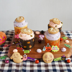 手作りお菓子/ハロウィン2019/お弁当 カップケーキを作りました^ ^(1枚目)