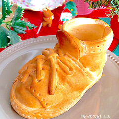 手作りパン/パン作り/クリスマス2019/リミアの冬暮らし 飾りパンのシューズ
足の部分にキャンディ…(1枚目)