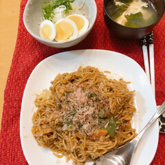節約/簡単/スタミナご飯 本日の晩ご飯
神戸のソウルフード🥄ソバ飯…
