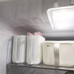 冷蔵庫整理/冷蔵庫収納/整理整頓/シンプル/セリア/100均/... セリアの「取手付きストッカー」で冷蔵庫の…(4枚目)