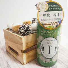 AROMA KIFI モイスト&スムーストリートメント 500ml(トリートメント、ヘアパック)を使ったクチコミ「ビジナル AROMA KIFI モイスト…」