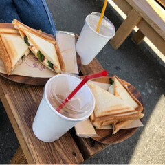 横浜/チャイ/サンドイッチ/カフェ/ワゴン/DIY/... かわいいワゴンカフェ 🚐✨
たまには目立…(2枚目)