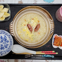 おかず/キティちゃん/今日の朝食/娘のお弁当/今日のお弁当/お弁当記録/... 今日の娘の朝食&お弁当𓎩𓌉𓇋 .ᐟ.ᐟ…