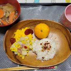キティちゃん/すみっコぐらし/ハート/今日の朝食/朝食記録/お弁当記録/... 今日の娘の朝食&お弁当〜𓎩𓌉𓇋 .ᐟ.…