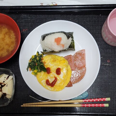 キャラクター/ハート/今日の朝食/娘のお弁当/今日のお弁当/お弁当/... 今日の娘の朝食&お弁当( ˙༥˙ )
…