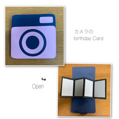自己満/可愛い/誕生日カード/手作り/DIY/100均 birthday Card 第三弾‼︎
…(1枚目)
