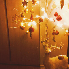 クリスマス/DIY/ニトリ/節約/ハンドメイド ニトリの白樺ツリーにコレクション&amp;手作り…(1枚目)
