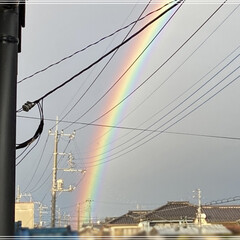 ダブルレインボー/rainbow/空/虹/ベランダ 大きな大きな虹🌈見れました😊
ダブルレイ…(2枚目)