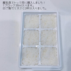 保存容器 L(米びつ)を使ったクチコミ「娘の離乳食ストック用にDAISOのキュー…」(5枚目)