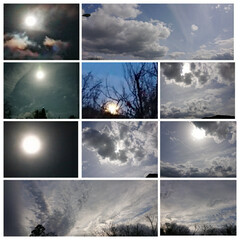 雲/満月 2/27は満月🌕スノームーン。翌朝の6時…(1枚目)