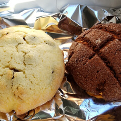美味しいパン/グラニュー糖かけ/チョコメロンパン/小学生料理/小学生/パン教室/... クッキング教室でメロンパン作り。サックリ…(1枚目)