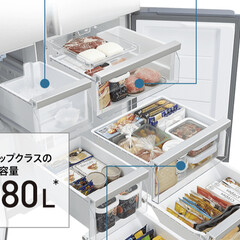 デロンギ コンベクションオーブン EOI406J | デロンギ(トースター)を使ったクチコミ「AQUA製の冷蔵庫を使用しております。
…」(5枚目)