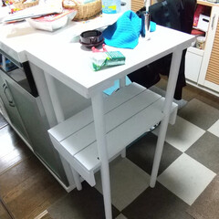 DIY/折りたたみ式テーブル 折り畳み式テーブル♪

取り付け完了～(3枚目)