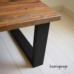 無垢テーブル/リビングテーブル/無垢材/天然木/キッズテーブル/コーヒーテーブル/... こちらのテーブルは、国産杉の天板で90×…(5枚目)