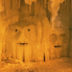 冬/旅行/風景 氷瀑まつりには色々な氷像があります！
(1枚目)