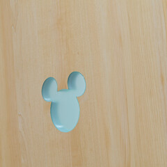 トイレ/建具/開き戸/扉/ミッキーマウス/ディズニー/... トイレの目印は「ミッキーマウス」のシルエ…(1枚目)