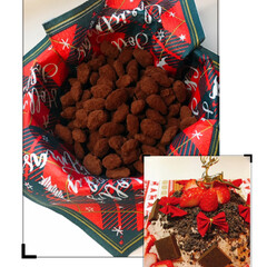 チョコレート/イチゴ/ドームケーキ/アマンドショコラ/クリスマス/スイーツ/... 今日は、アマンドショコラとドームケーキを…