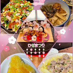 ひなまつりごはん/シュウマイ/ちらし寿司/レアチーズタルト/はるか おはようございます🌞
昨夜は男子お孫ちゃ…