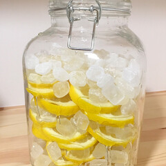 「ダイソーの瓶を使って、レモンシロップ作り…」(1枚目)