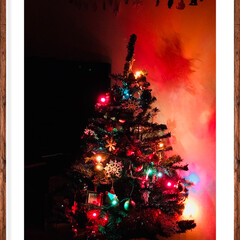 クリスマス/＃飾り付け ＃子供達で 子供達が撮った奇跡の一枚✨
幻想的なクリ…(1枚目)