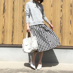 無印良品/パーカー/ギンガムチェック/stradivarius/ZARA/ザラ/... トレンドのパーカーコーデ♪
*
👚パーカ…