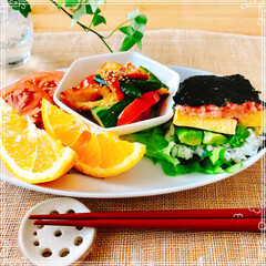 朝食/ワンプレート/フード/おうちごはん 青空 涼しい風が 窓から 入って 気持ち…