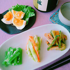 お酒/山菜/おつまみ/お酒のお供/作りおき/手作り/... 日本酒手みやげに長男が晩ごはん食べに☺
…