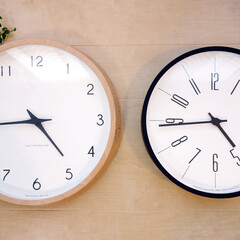 レムノス/Lemnos/カンパーニュ/時計台の時計/インテリア/時計/... レムノスの時計2種類。
左が「カンパーニ…(1枚目)