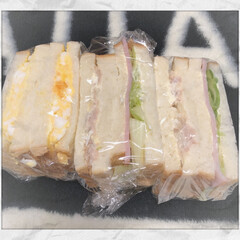 ペリカン/サンドイッチ/お弁当 ペリカンの食パンでサンドイッチ🥙(1枚目)