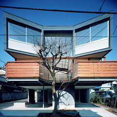 「柿の木を抱く家
設計：プライム一級建築士…」(1枚目)