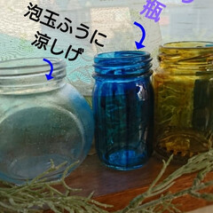 空き瓶/ターナーガラスペイメント/令和の一枚/至福のひととき/ハンドメイド/DIY/... 北海道暑い💦💦
今日は静かに、ガラス瓶に…(3枚目)