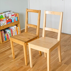 IKEA/椅子/フローリング/塗装/DIY (1枚目)