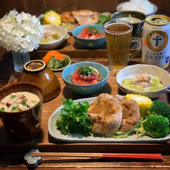 健康ごはん/低糖質ごはん/手料理/LIMIAごはんクラブ/夕飯/晩御飯/... 2020.6.13 土曜日
今日の晩御飯…