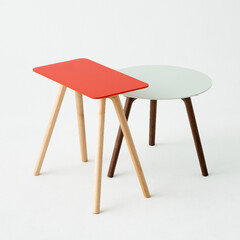 サイドテーブル/シンプル/北欧/デザイナー/家具/ナチュラル/... ひとつでも、組み合わせても。

長方形は…(1枚目)