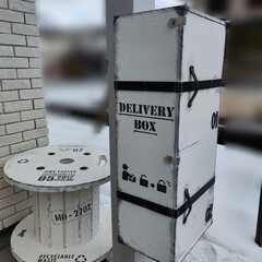 Nuri-Deco-Wall （ヌリ・デコ・ウォール） | アサヒペン(ペンキ、塗料)を使ったクチコミ「宅配ボックス DIY
ヌリデコウォール …」(4枚目)